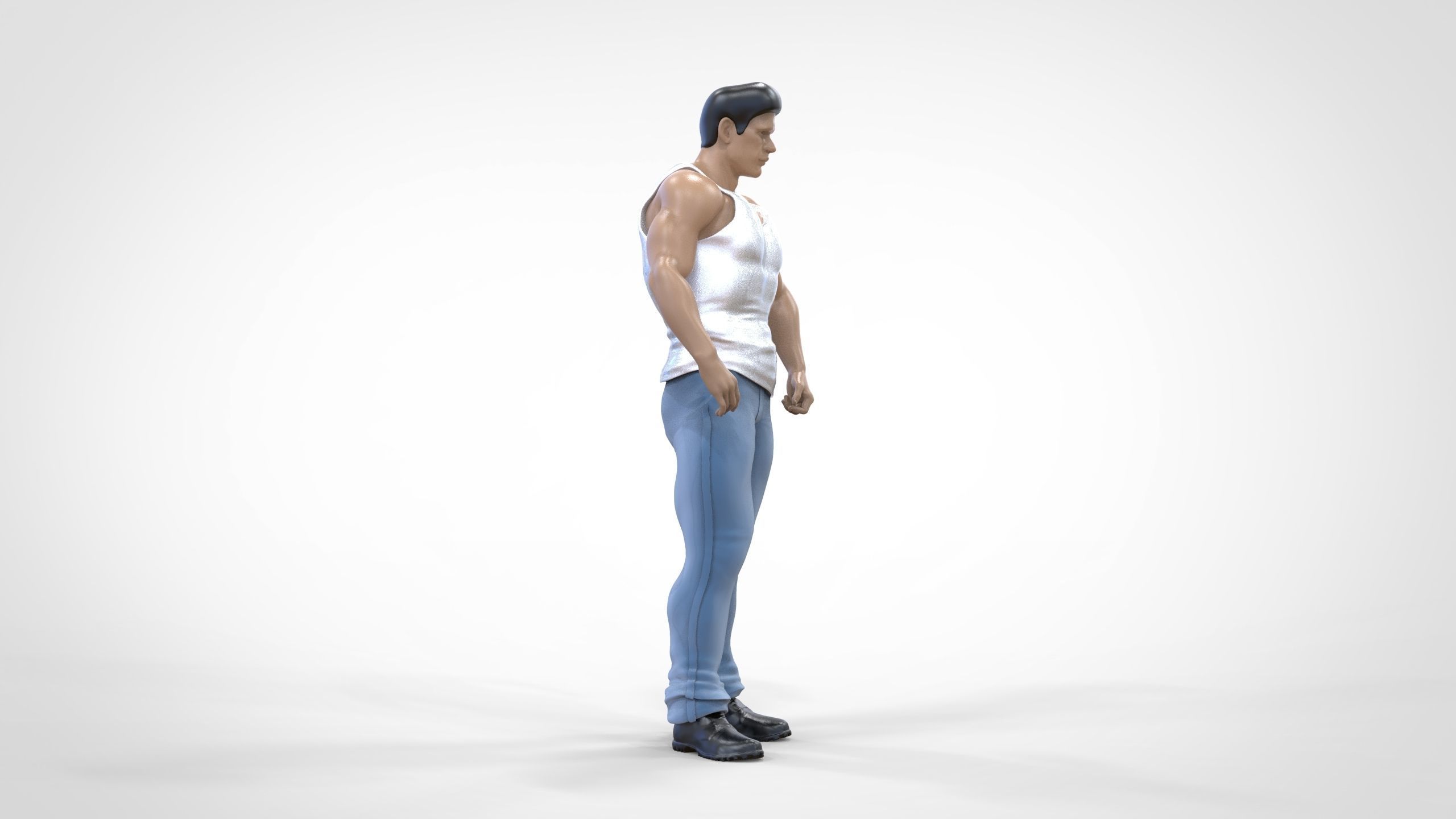 N1 Body Builder 1 64 Miniature  Standing 3D print model_2