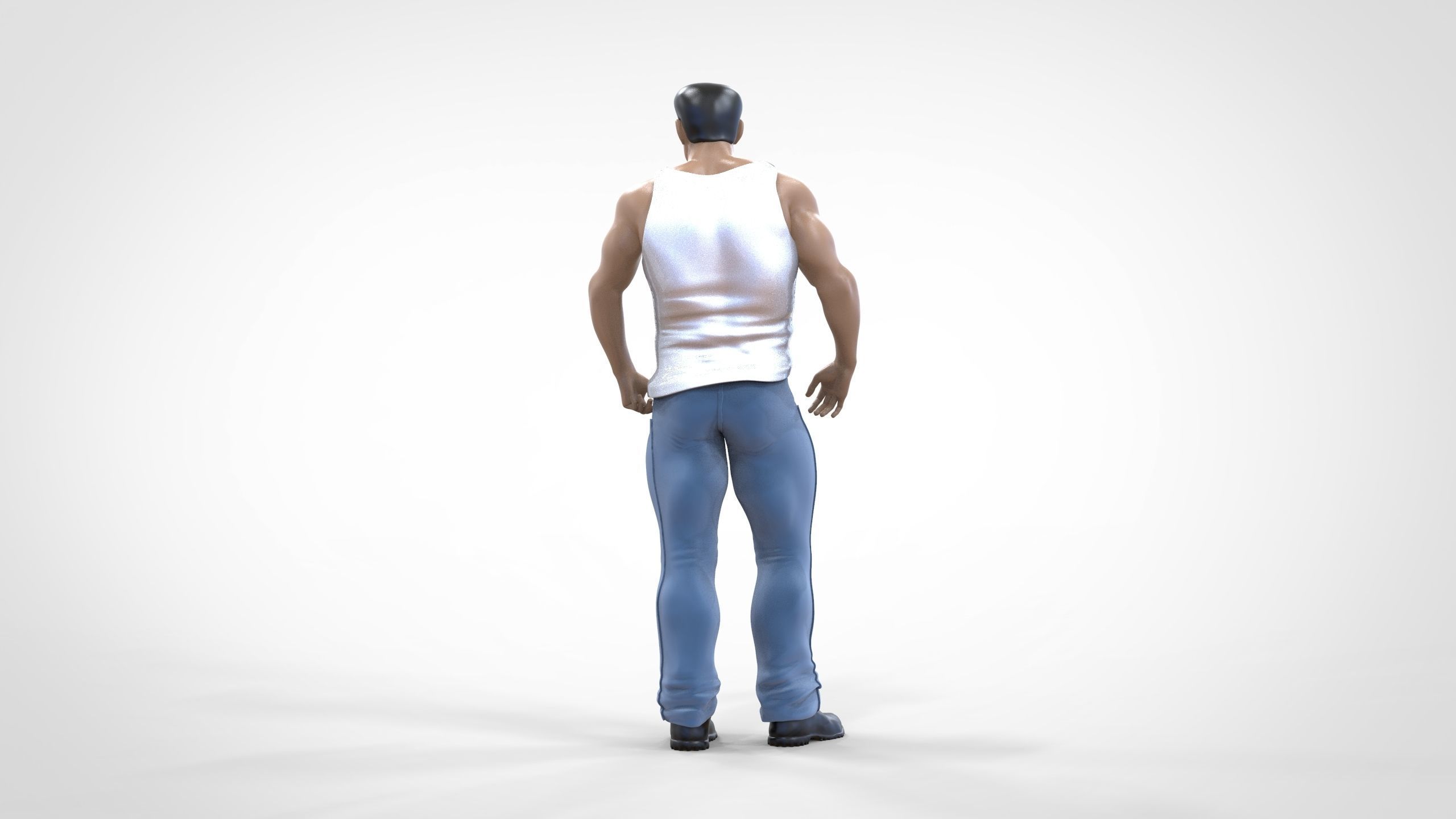 N1 Body Builder 1 64 Miniature  Standing 3D print model_7