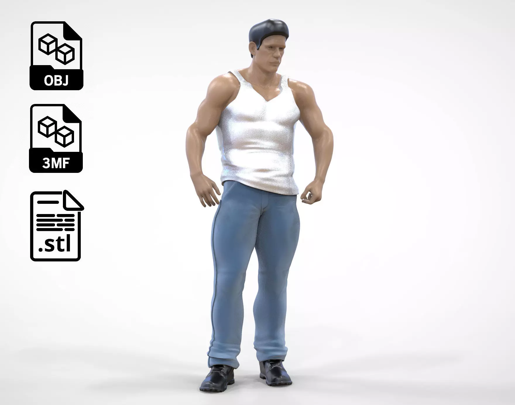 N1 Body Builder 1 64 Miniature  Standing 3D print model_0