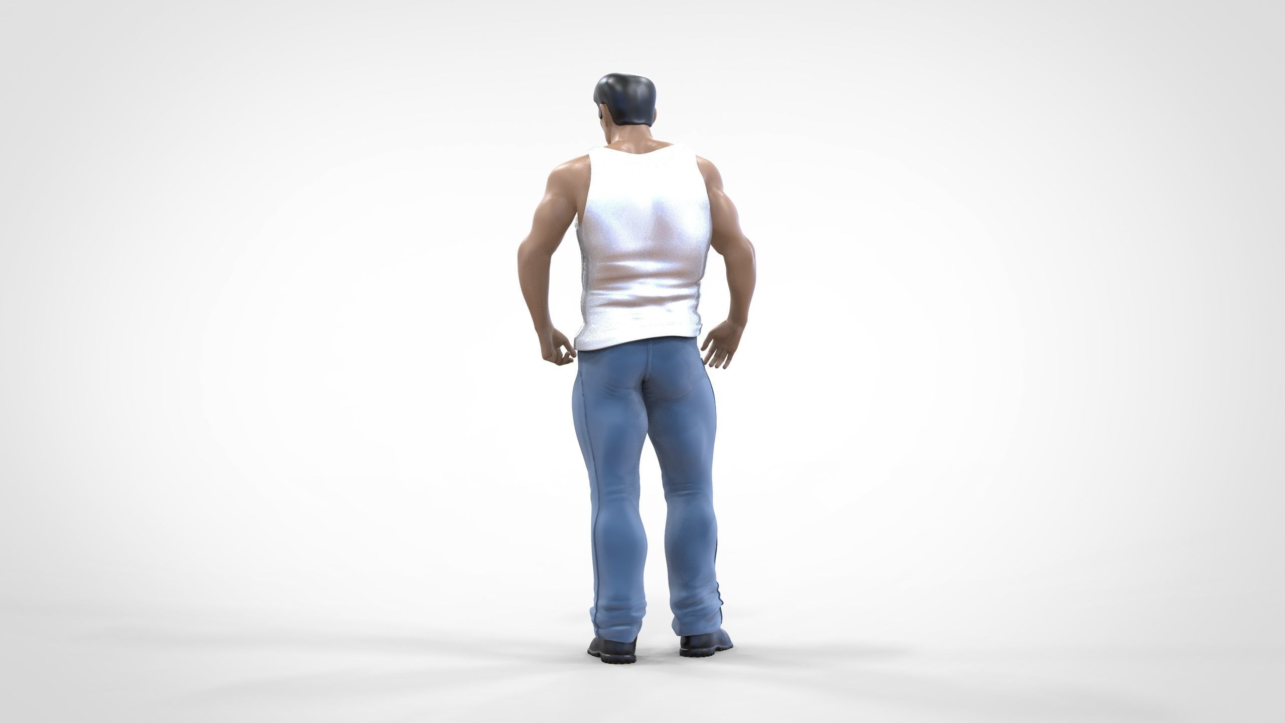 N1 Body Builder 1 64 Miniature  Standing 3D print model_8