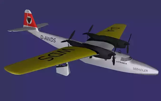 Dornier Do 26 Free low-poly 3D model