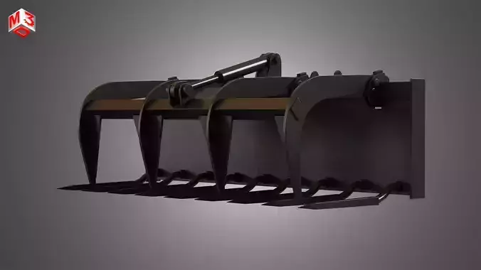 Manure Fork -  Spare Part for JCB Skid Steer Loader 3D model