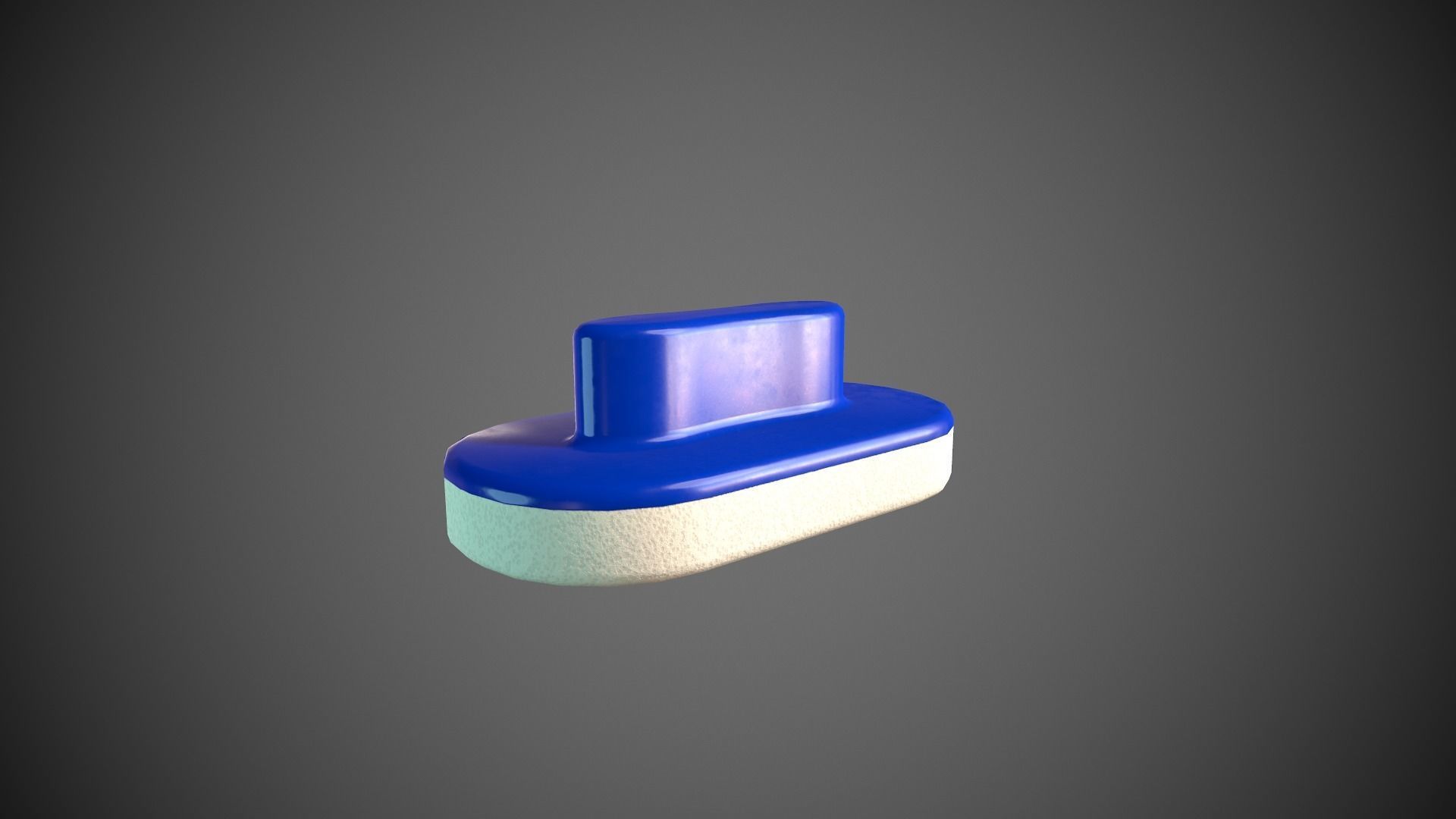 Chalkboard Classroom Set Eraser Chalk Chalkboard Low-poly 3D model_2