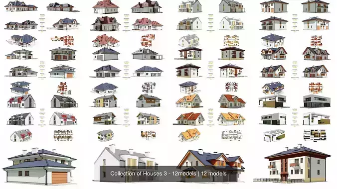 Collection of Houses 3 - 12models