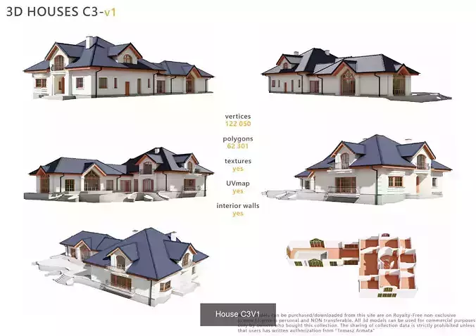 Collection of Houses 3 - 12models 