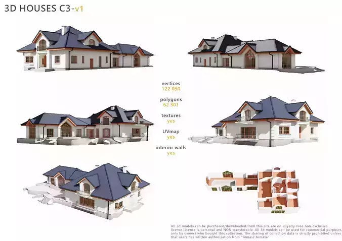 Collection of Houses 3 - 22models 