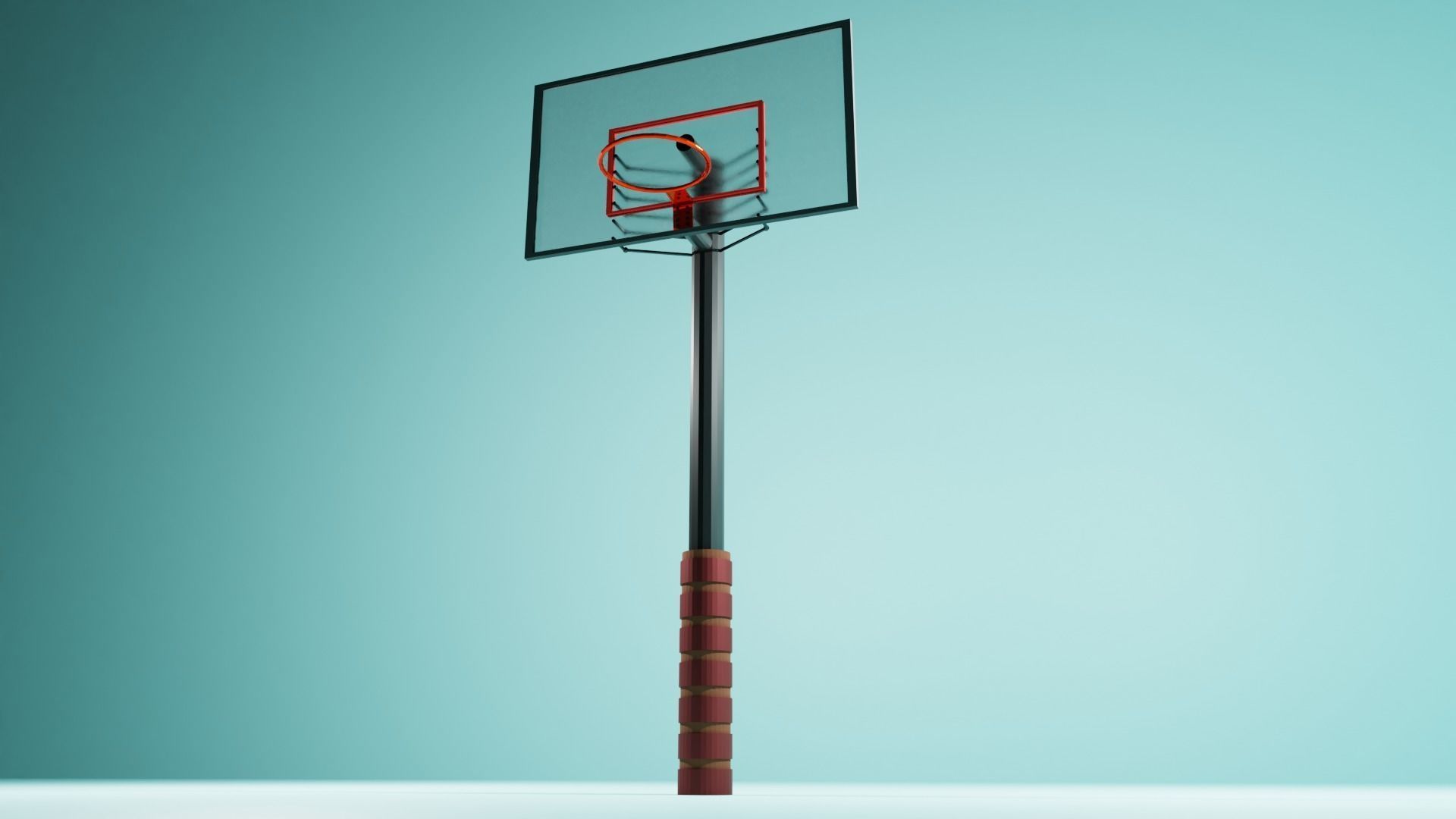 Basket Ball Hoop 3D model_4