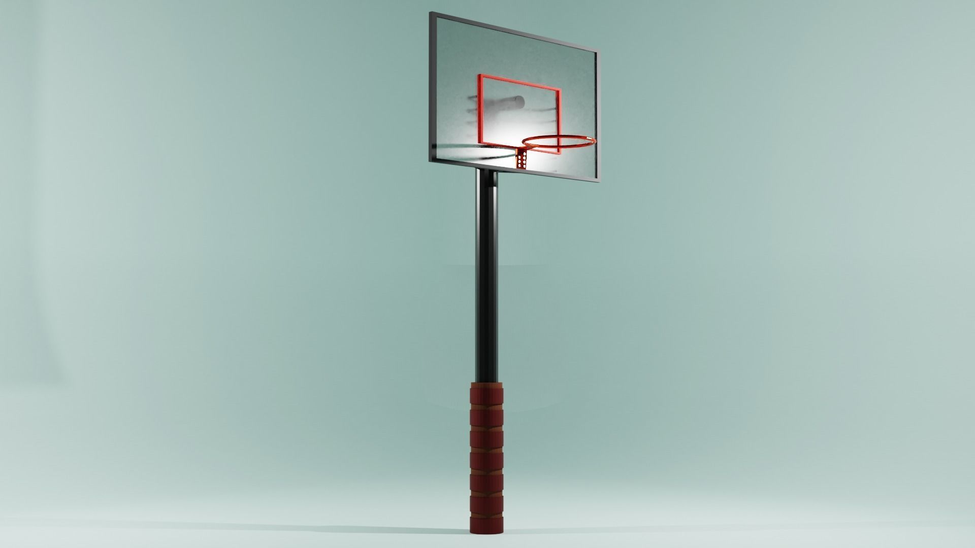 Basket Ball Hoop 3D model_2