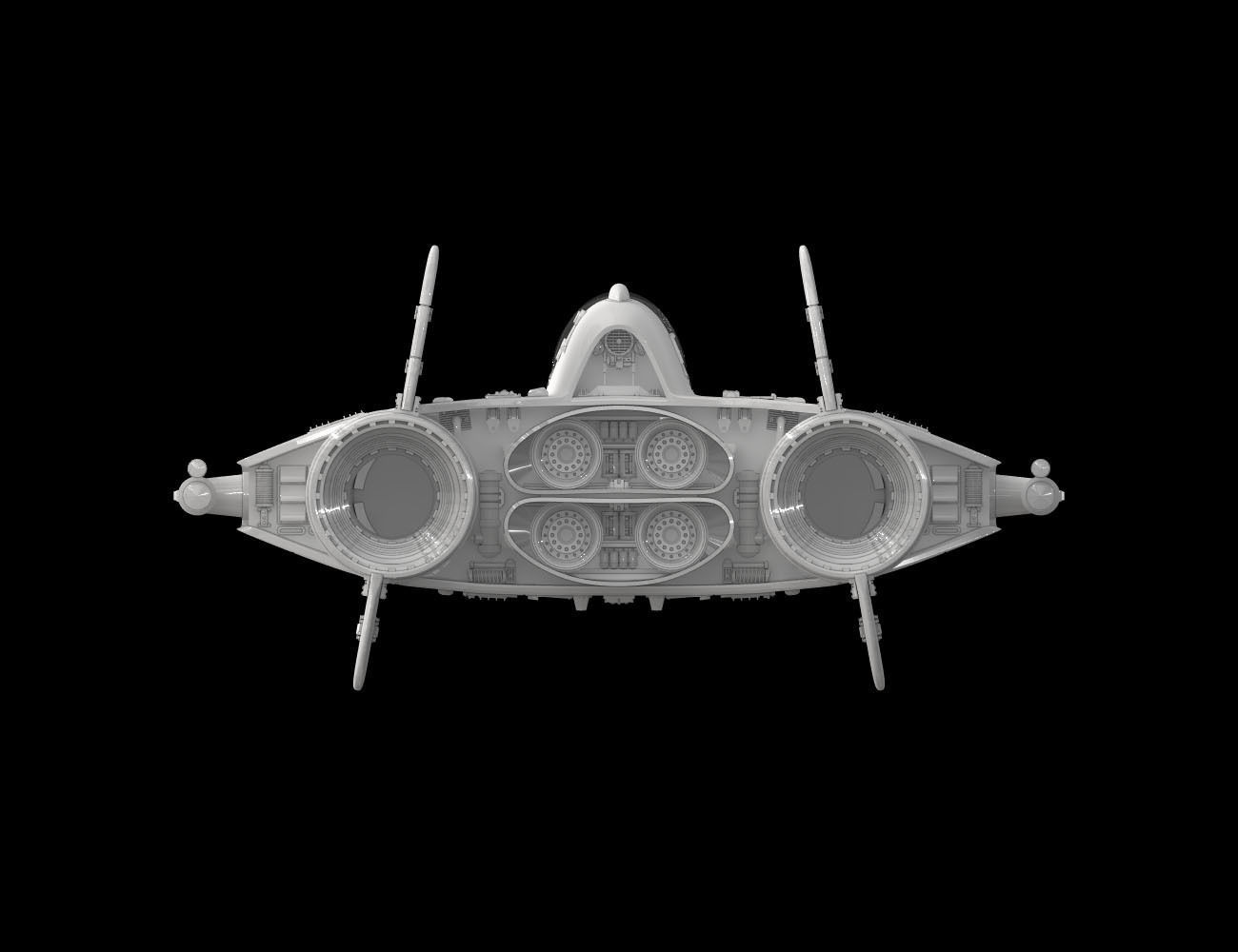 Star Wars Return of the Jedi A Wing 3D STL Printable Files 3D print model_6