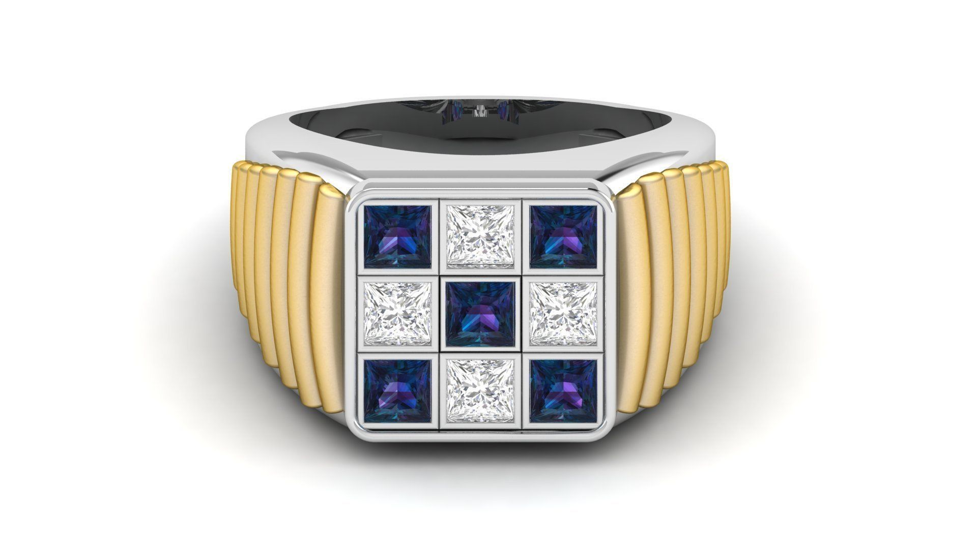 Gents Ring 009 3D print model_1