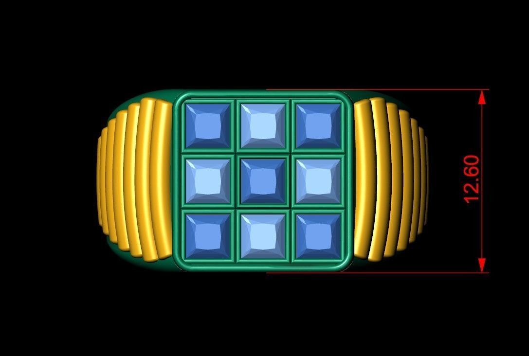 Gents Ring 009 3D print model_7