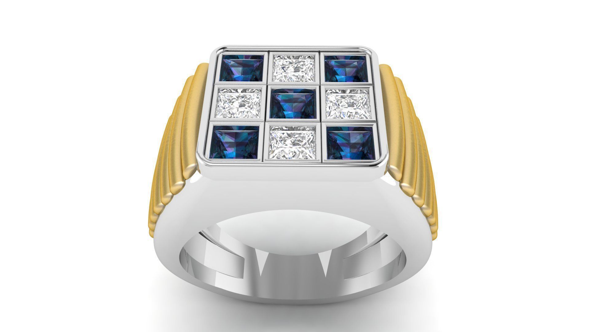 Gents Ring 009 3D print model_2