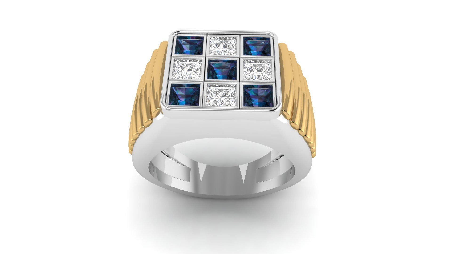 Gents Ring 009 3D print model_4