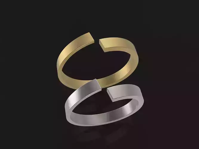 Printable Open Ring Model  Original Sizes