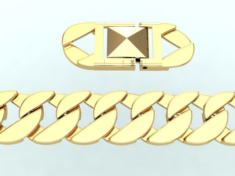 Chain Bracelets - Miami Cuban bracelets - Link bracelets 3D print model_12