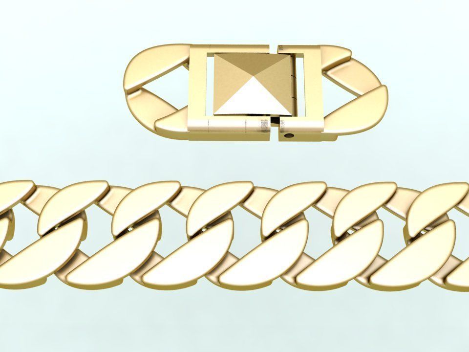Chain Bracelets - Miami Cuban bracelets - Link bracelets 3D print model_2