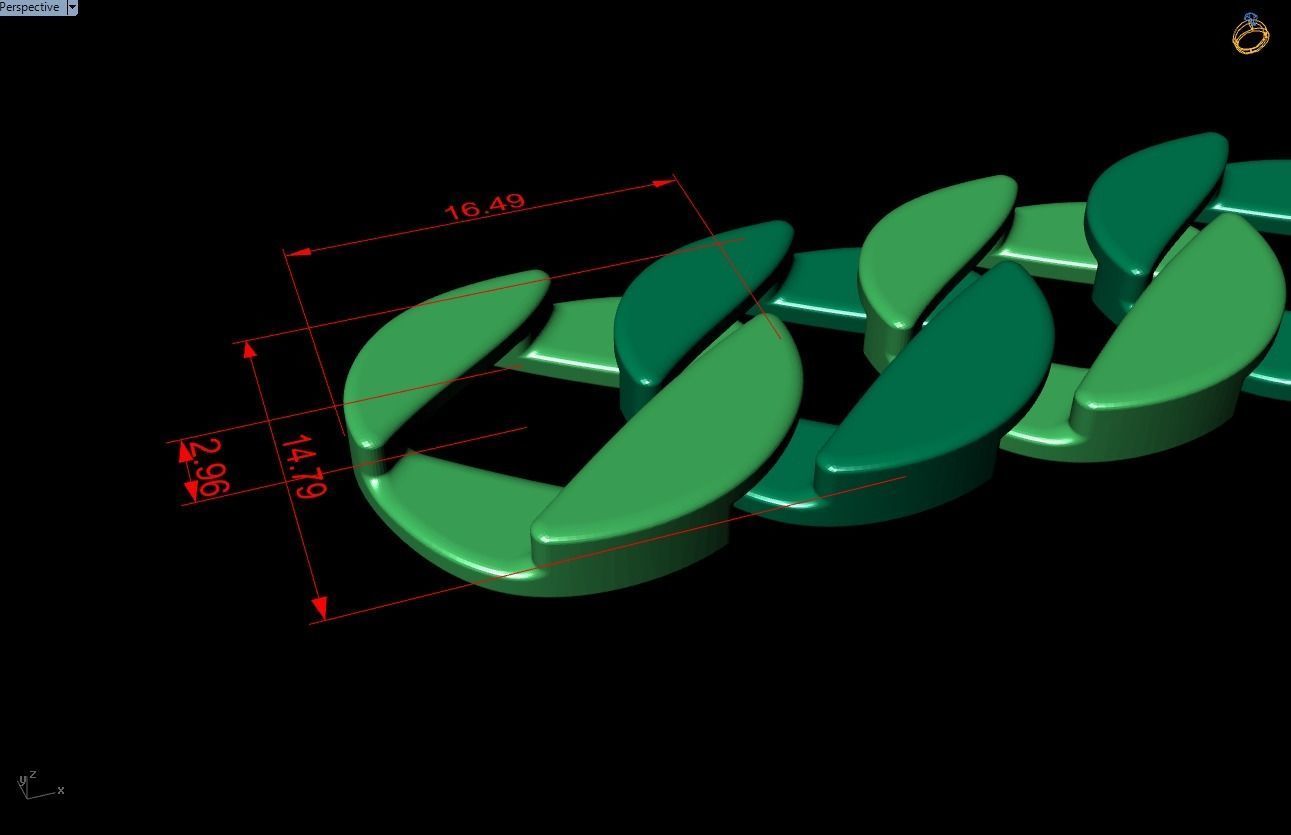 Chain Bracelets - Miami Cuban bracelets - Link bracelets 3D print model_7