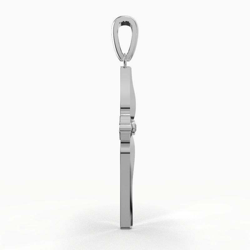 JESUS CROSS DIAMOND PENDANT 3D print model_17
