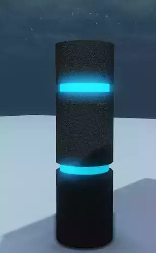 Street Glow Tower Low-poly 3D model