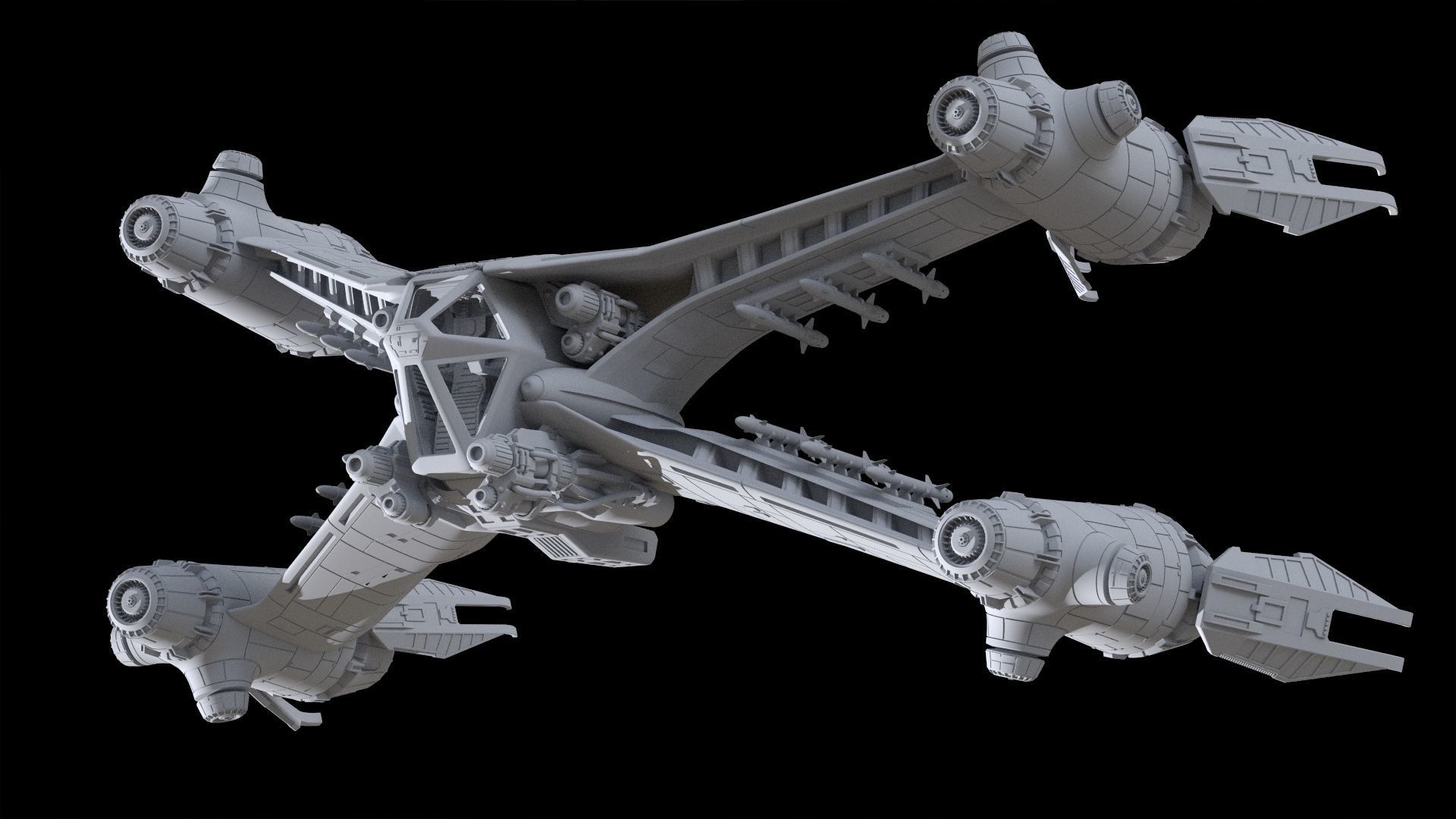 Babylon 5 StarFury Starfighter 3D STL Printable Files  3D print model_2