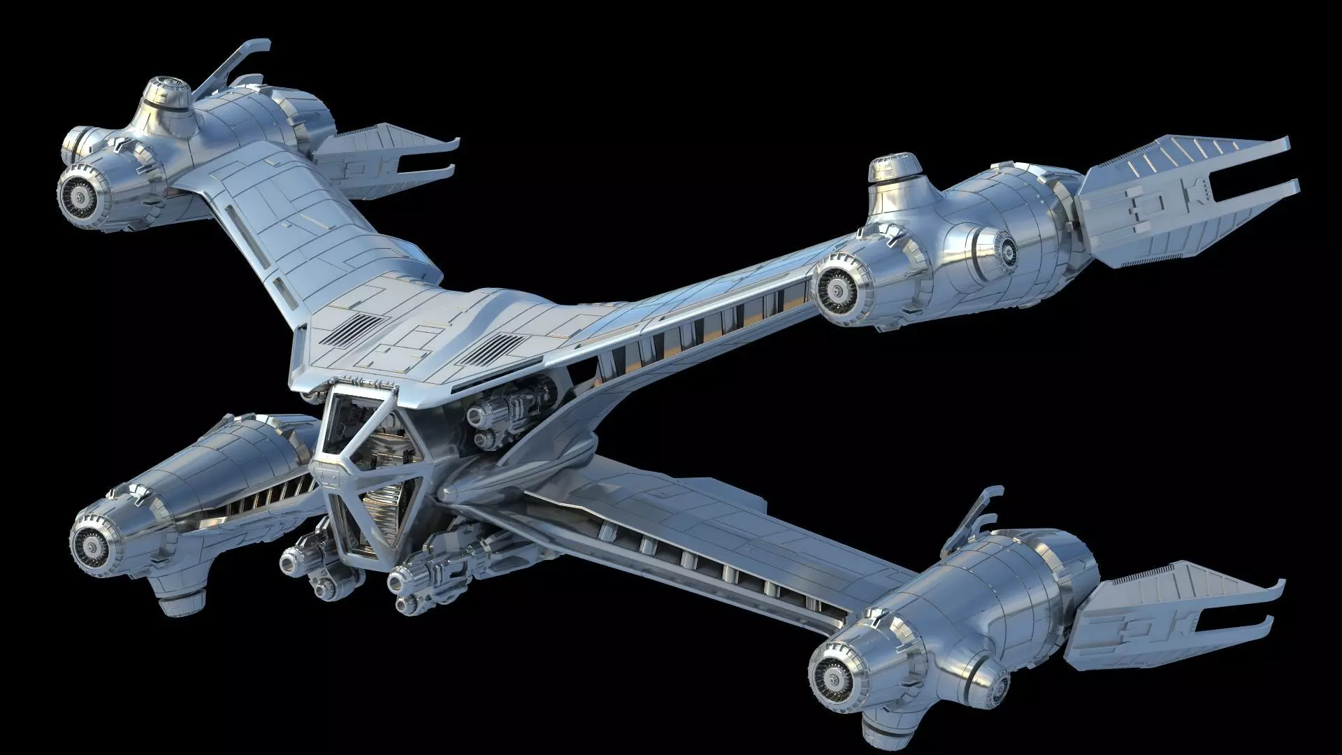 Babylon 5 StarFury Starfighter 3D STL Printable Files  3D print model_0