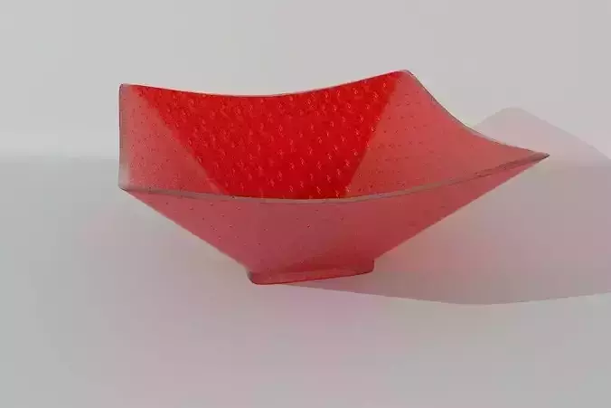 Glass Strawberry Bowl