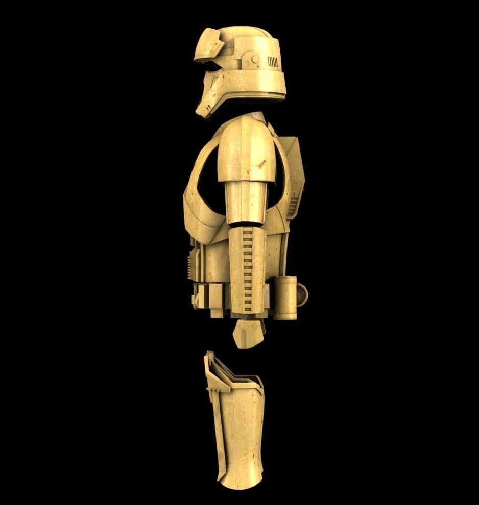 Star Wars Rogue One Shoretrooper 3D STL Print files 3D print model_2