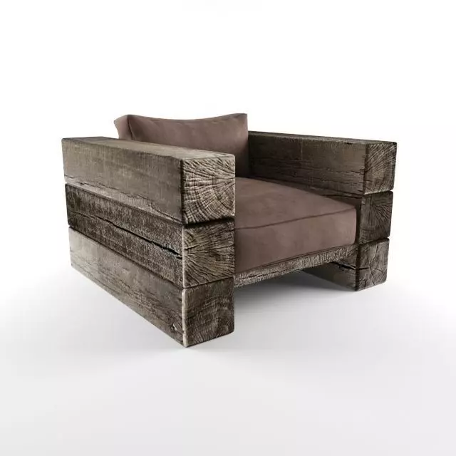 Aspen Lounge Armchair 3D model_0