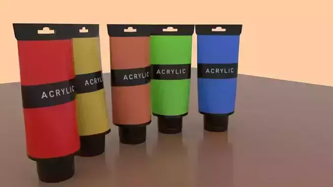 Acrylic tube of lipstick