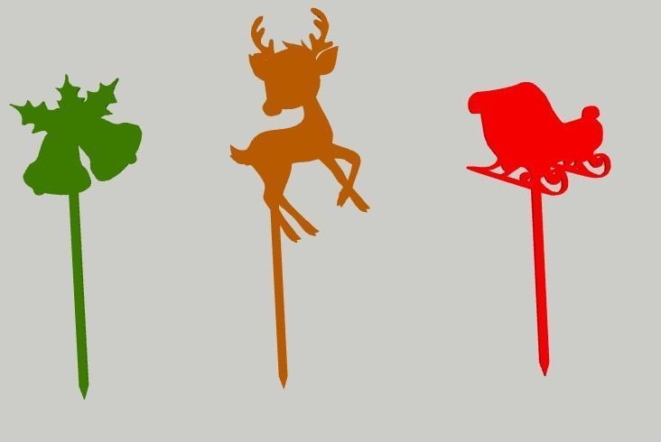 Christmas Skewers  3D print model_1