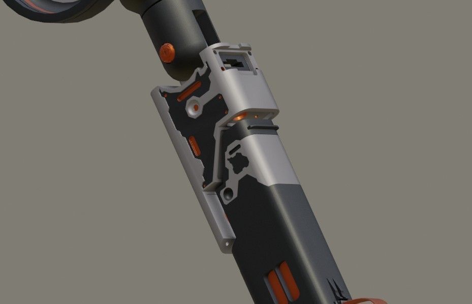Robot arm  prosthesis manipulator 3D model_6