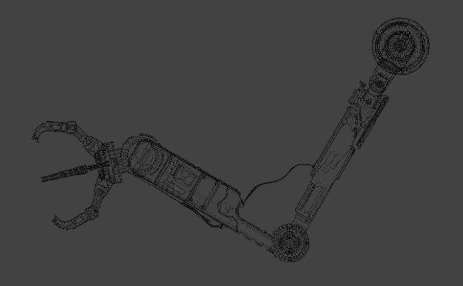 Robot arm  prosthesis manipulator 3D model_13