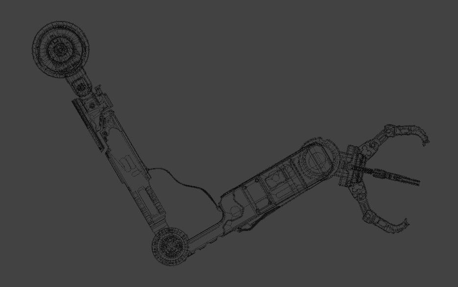 Robot arm  prosthesis manipulator 3D model_12