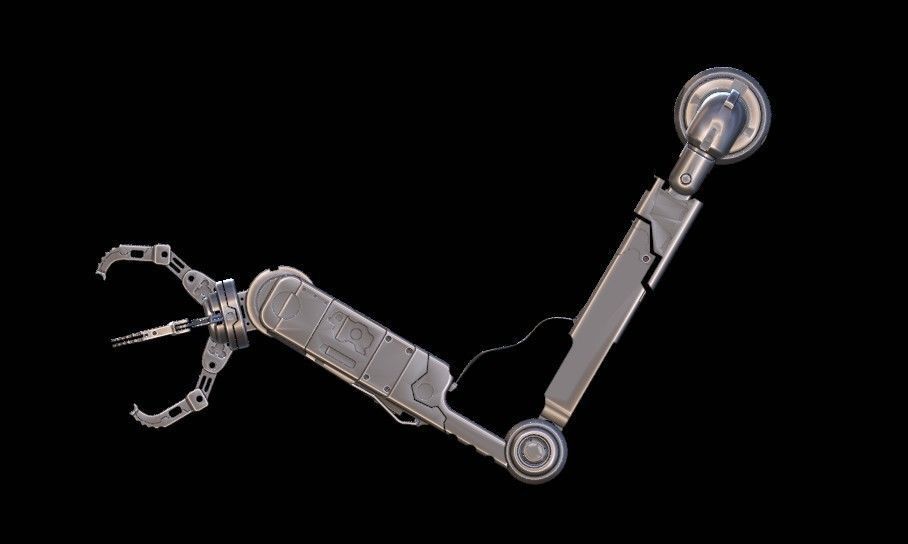 Robot arm  prosthesis manipulator 3D model_16
