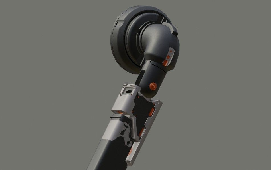 Robot arm  prosthesis manipulator 3D model_5