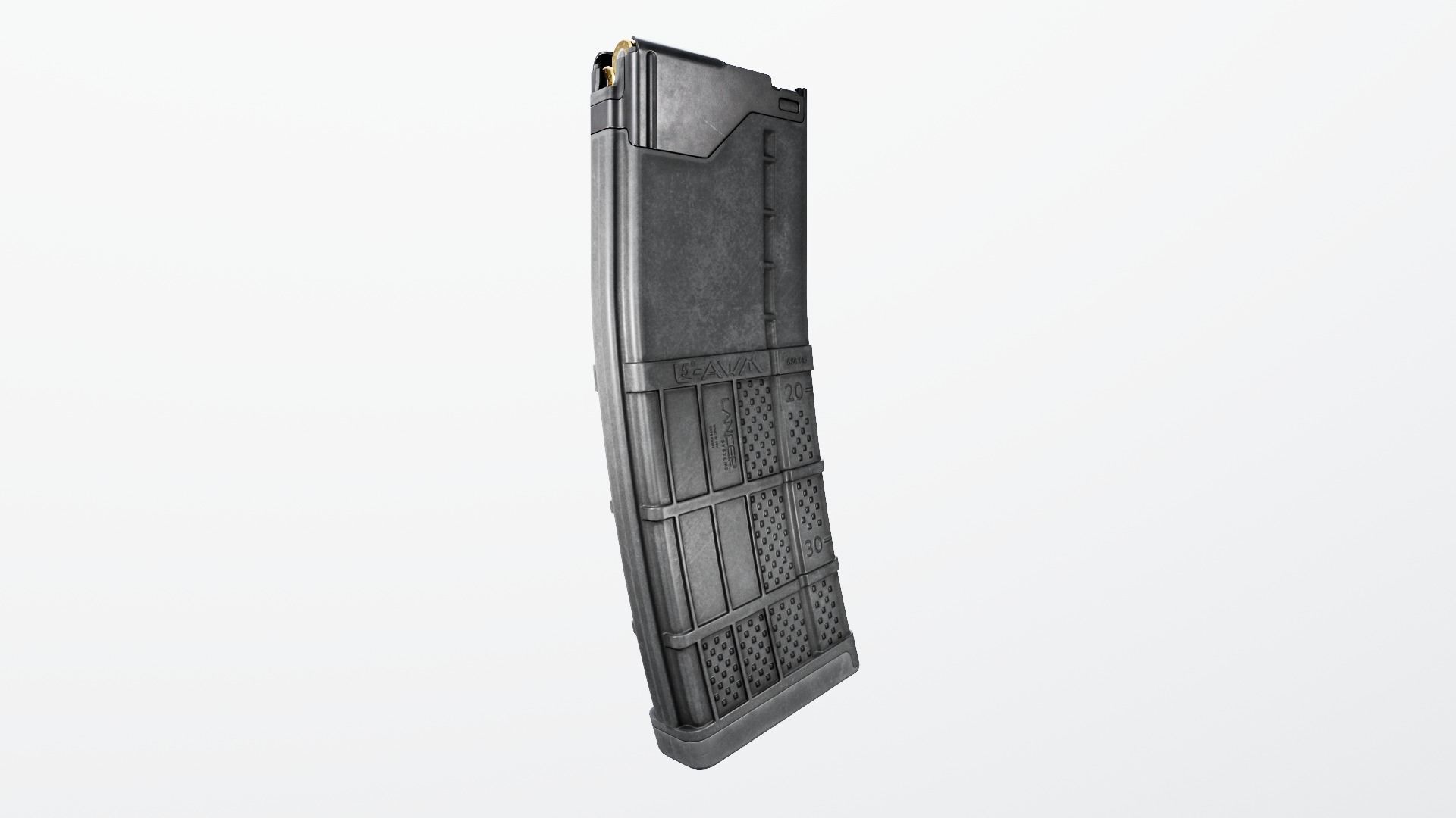 Lancer L5AWM 30 Round M4 Magazine Free low-poly 3D model_9
