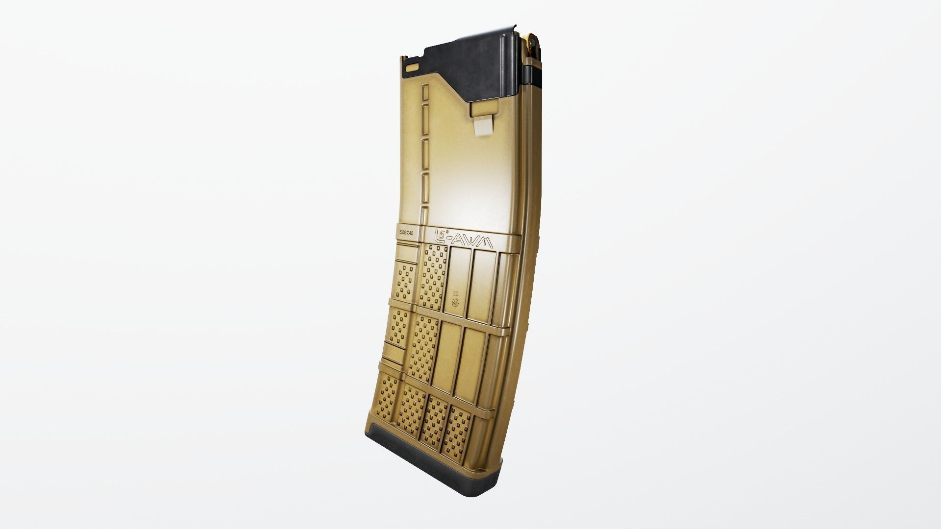 Lancer L5AWM 30 Round M4 Magazine Free low-poly 3D model_16