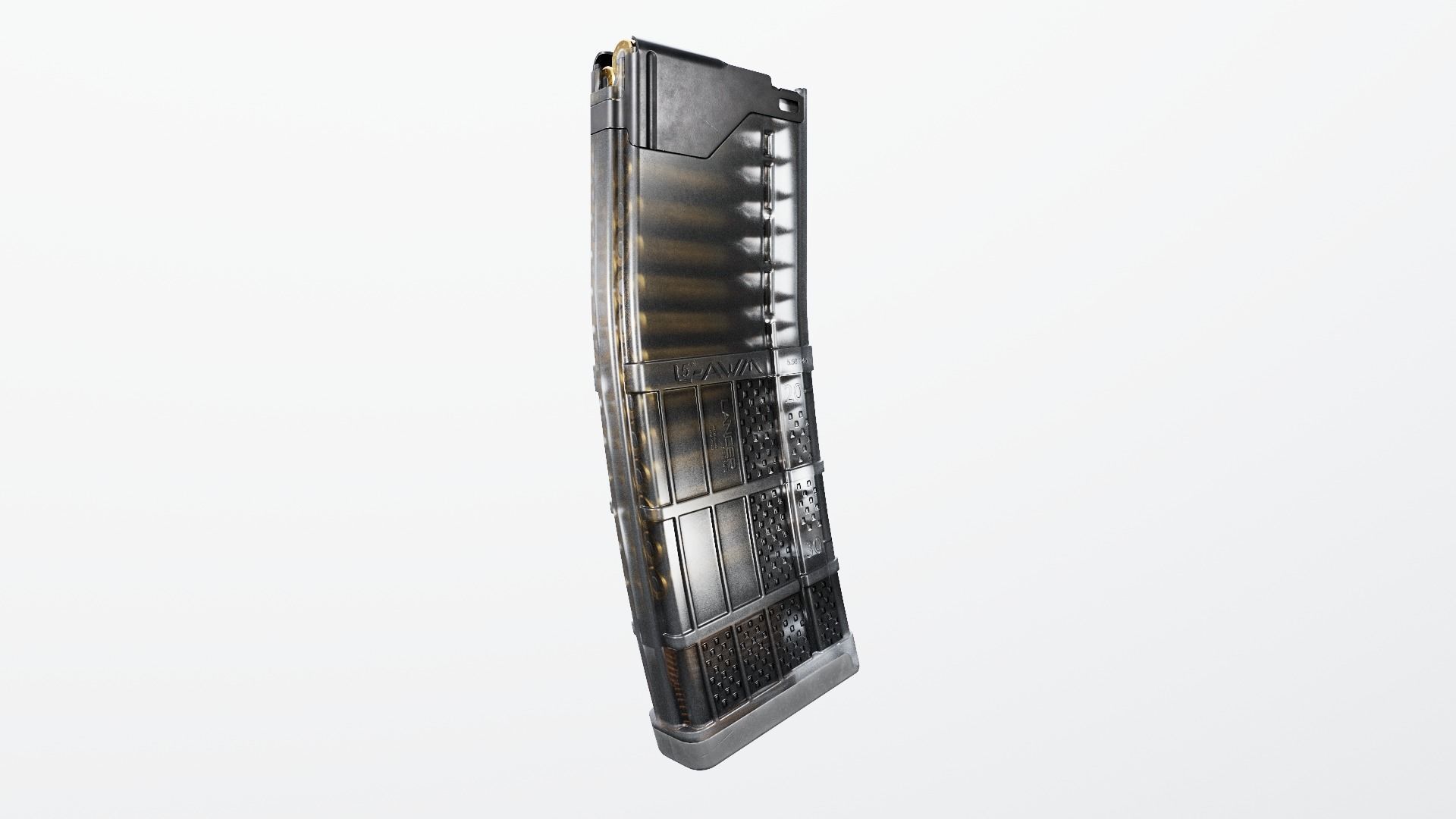 Lancer L5AWM 30 Round M4 Magazine Free low-poly 3D model_29