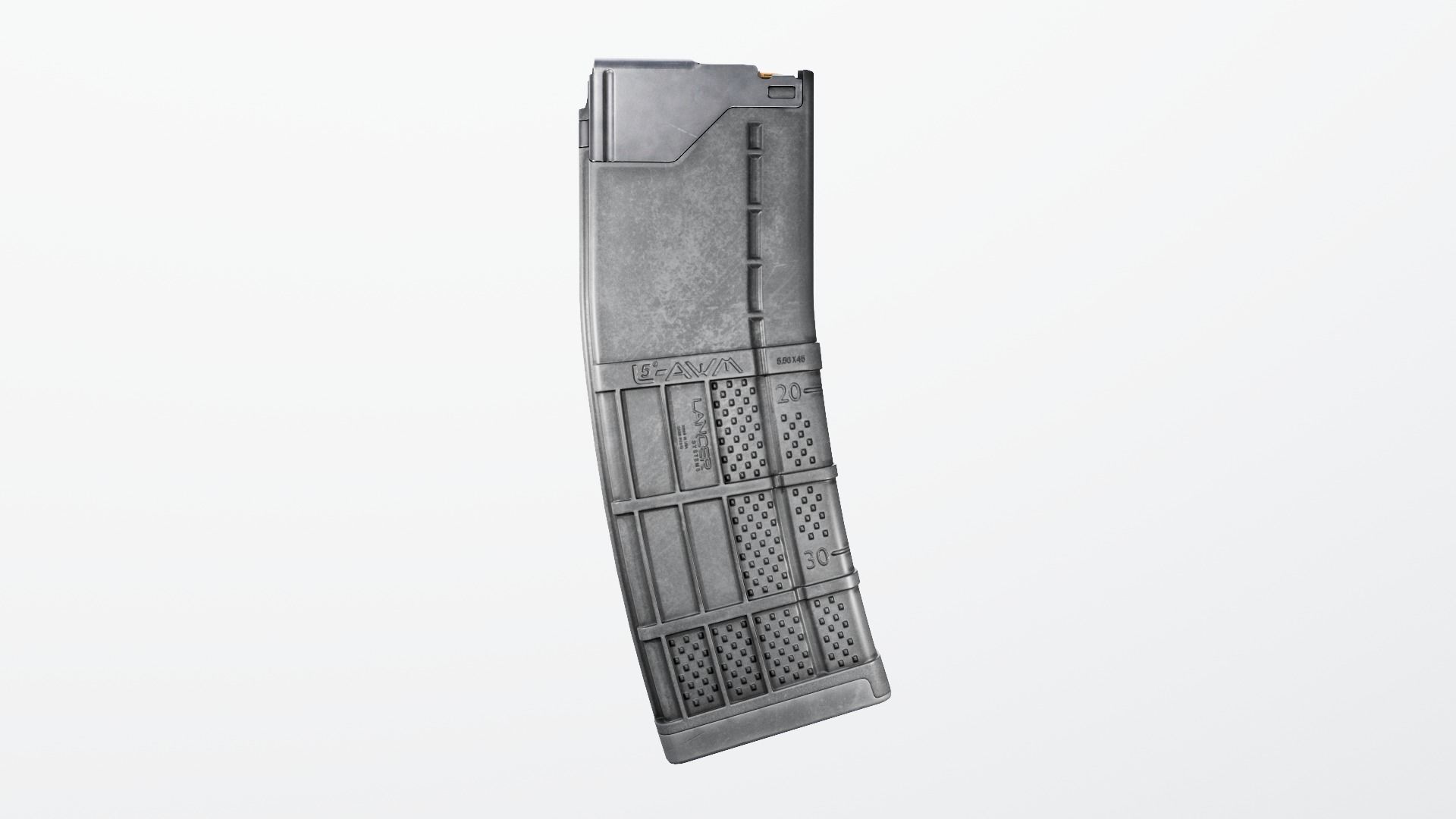 Lancer L5AWM 30 Round M4 Magazine Free low-poly 3D model_10