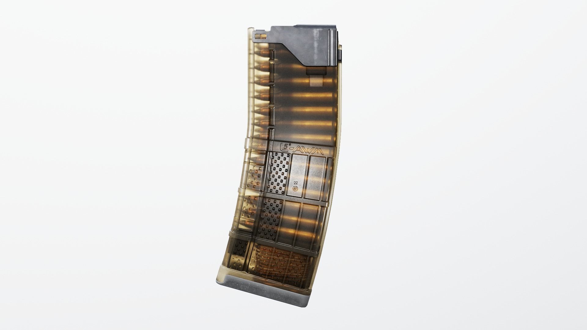 Lancer L5AWM 30 Round M4 Magazine Free low-poly 3D model_45