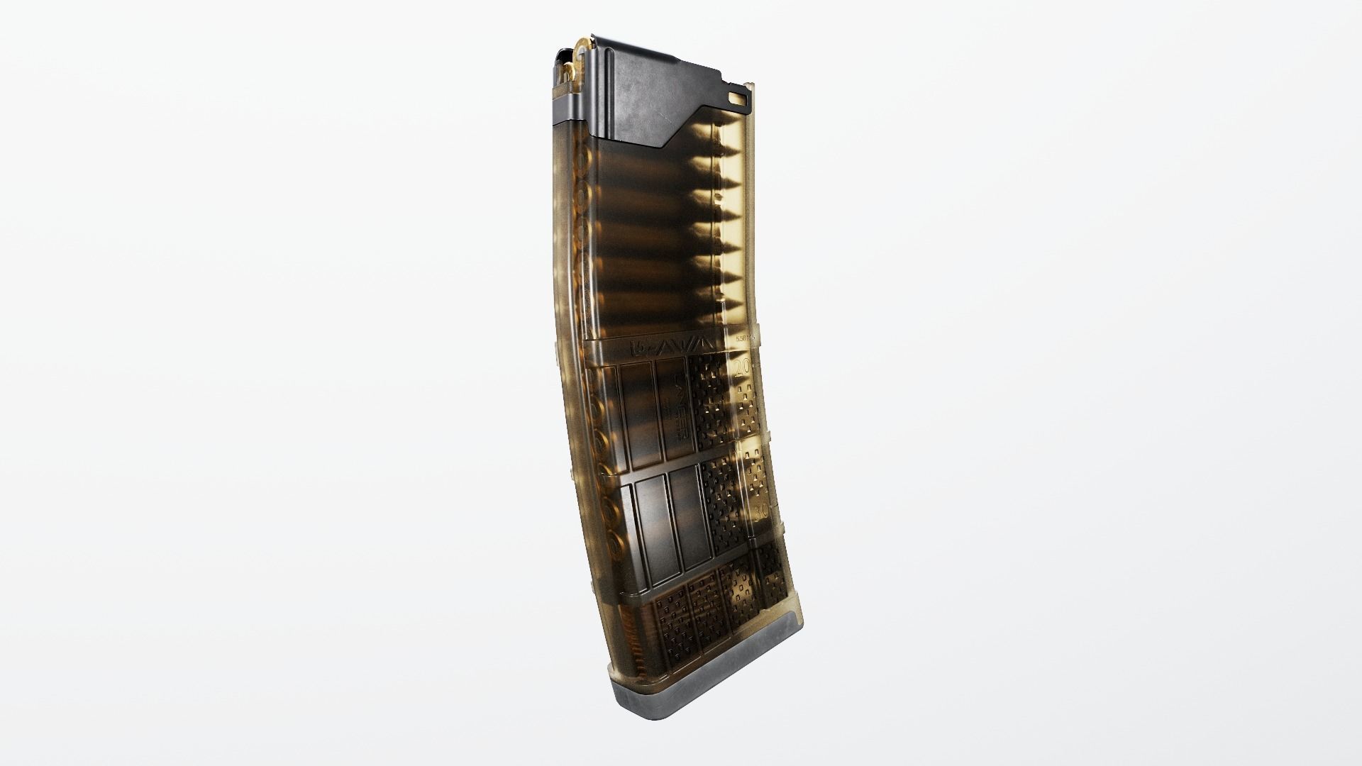 Lancer L5AWM 30 Round M4 Magazine Free low-poly 3D model_49