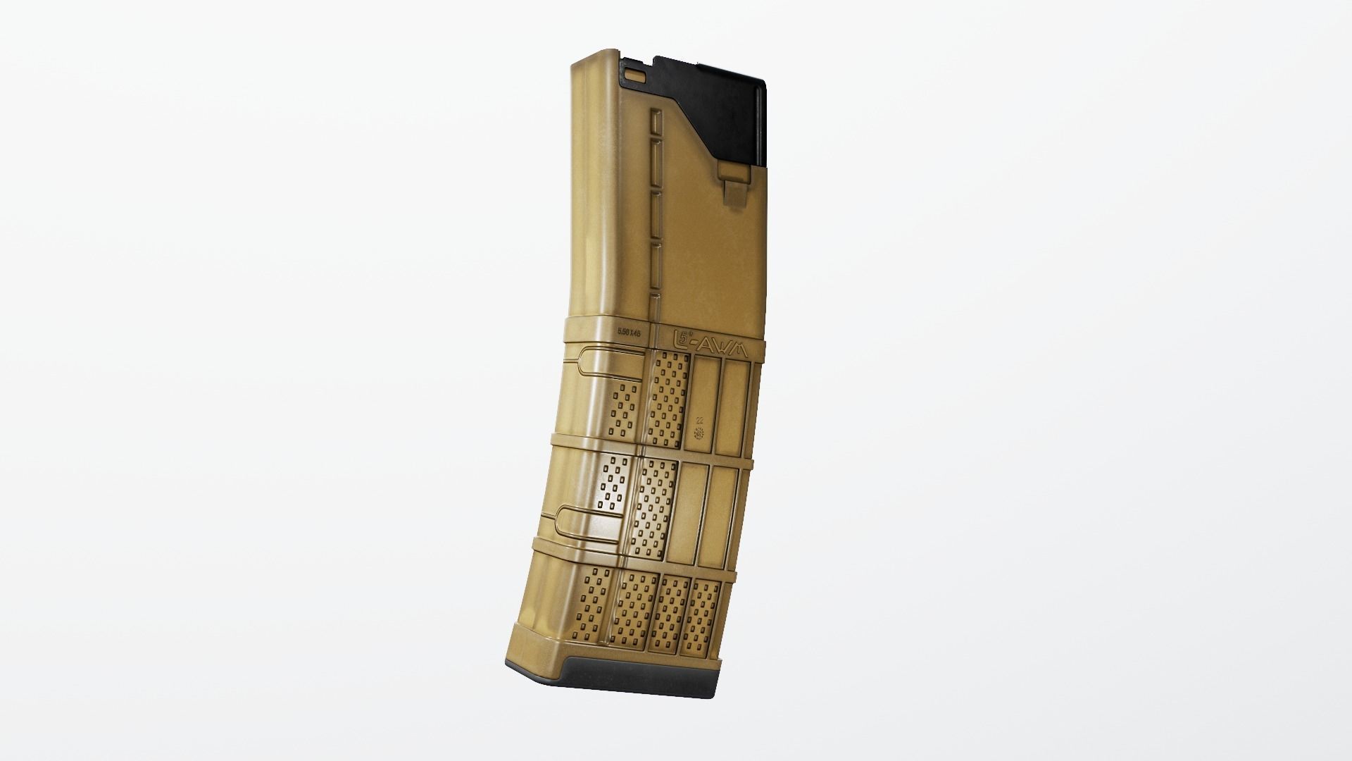 Lancer L5AWM 30 Round M4 Magazine Free low-poly 3D model_24