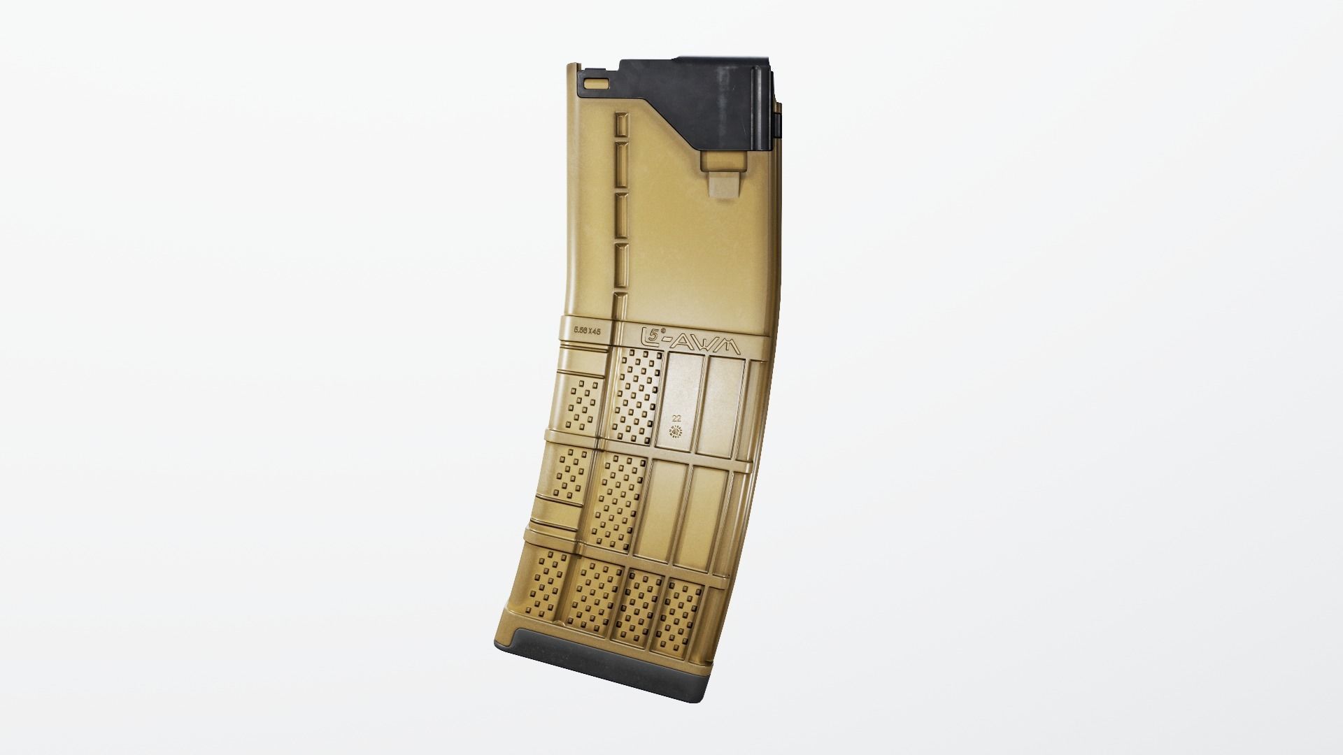 Lancer L5AWM 30 Round M4 Magazine Free low-poly 3D model_15