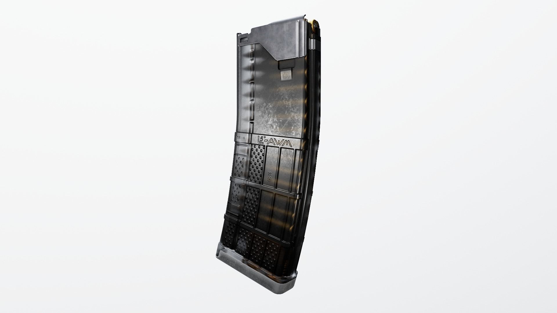 Lancer L5AWM 30 Round M4 Magazine Free low-poly 3D model_36