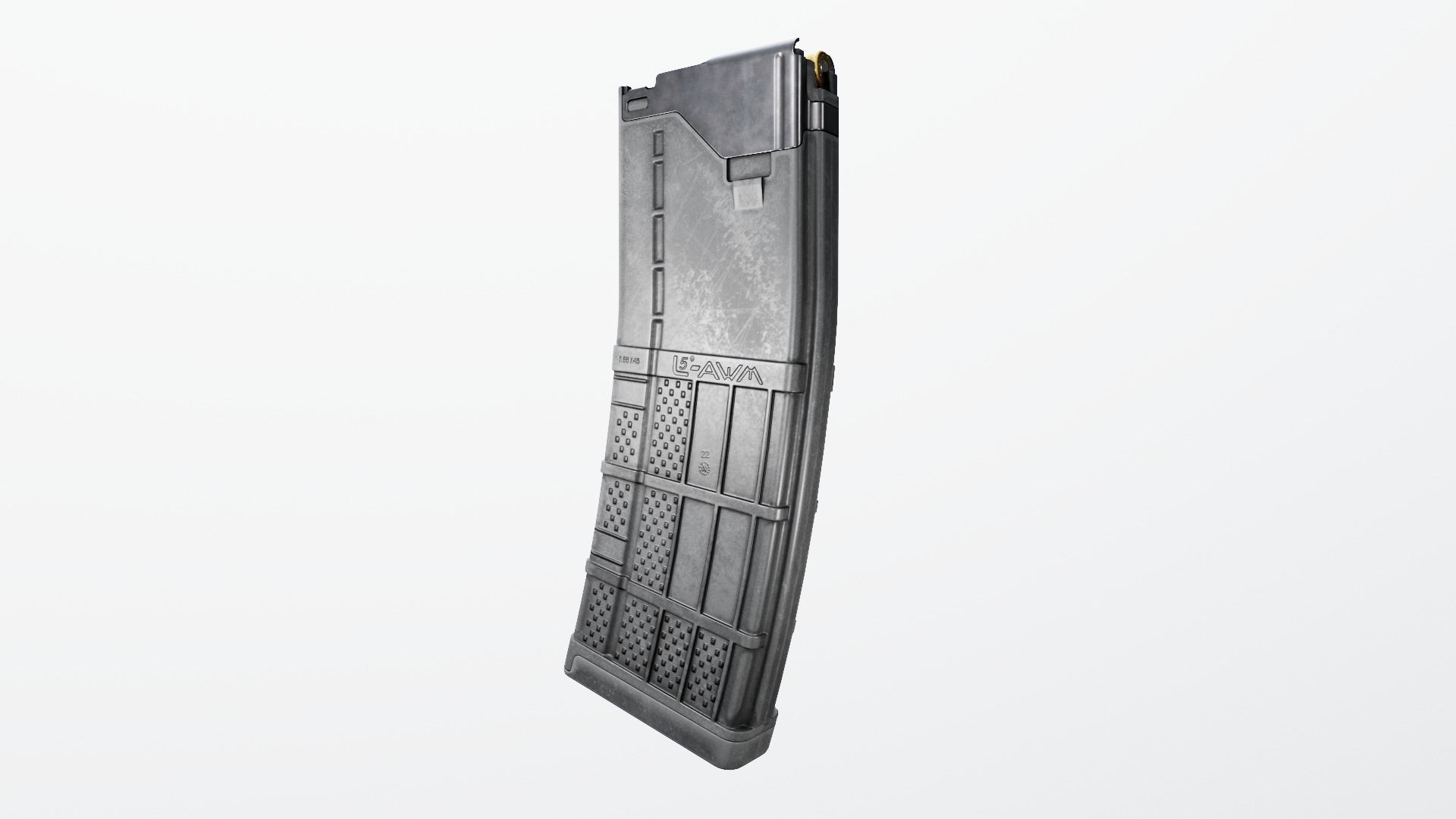 Lancer L5AWM 30 Round M4 Magazine Free low-poly 3D model_6