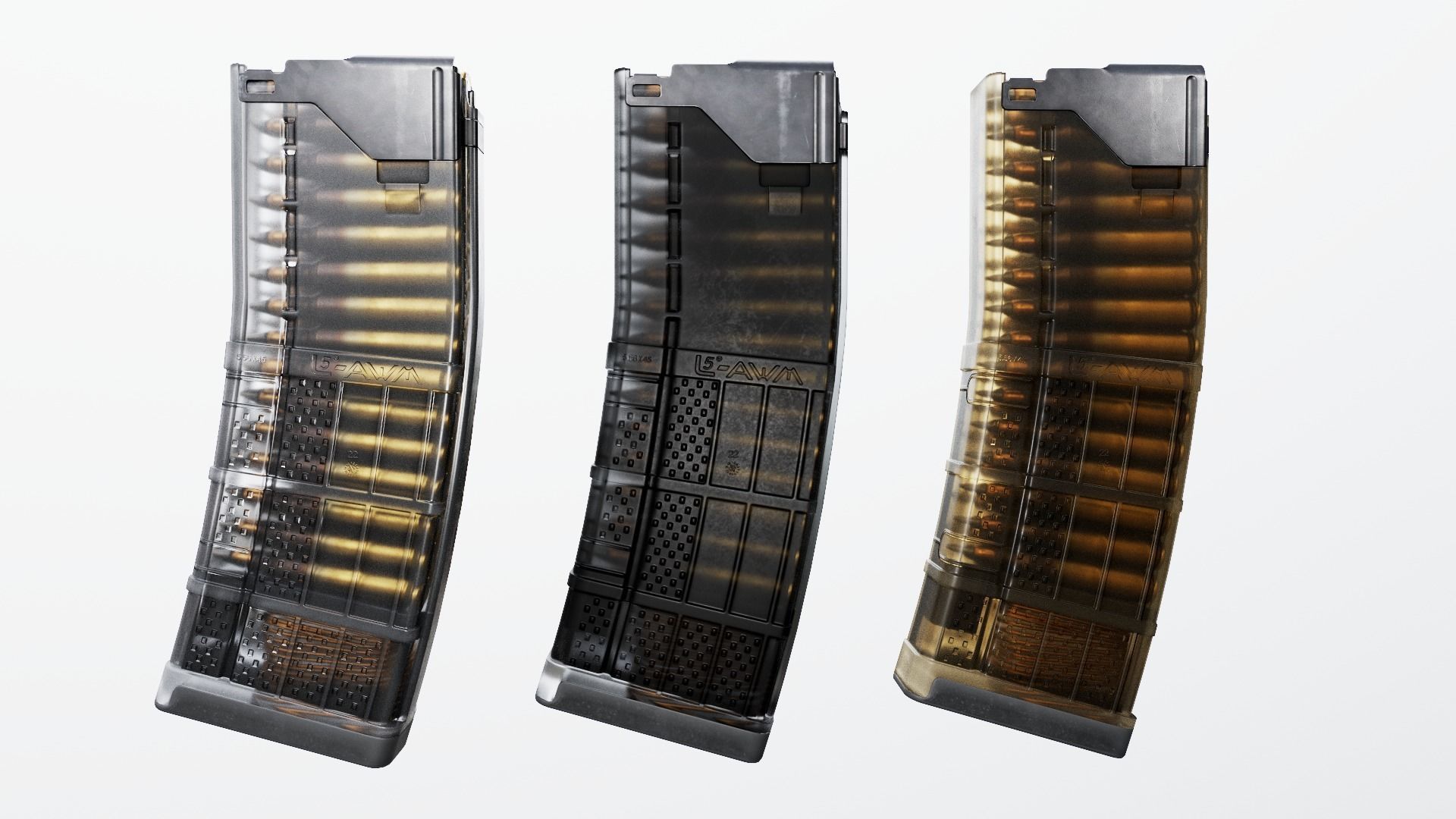 Lancer L5AWM 30 Round M4 Magazine Free low-poly 3D model_2