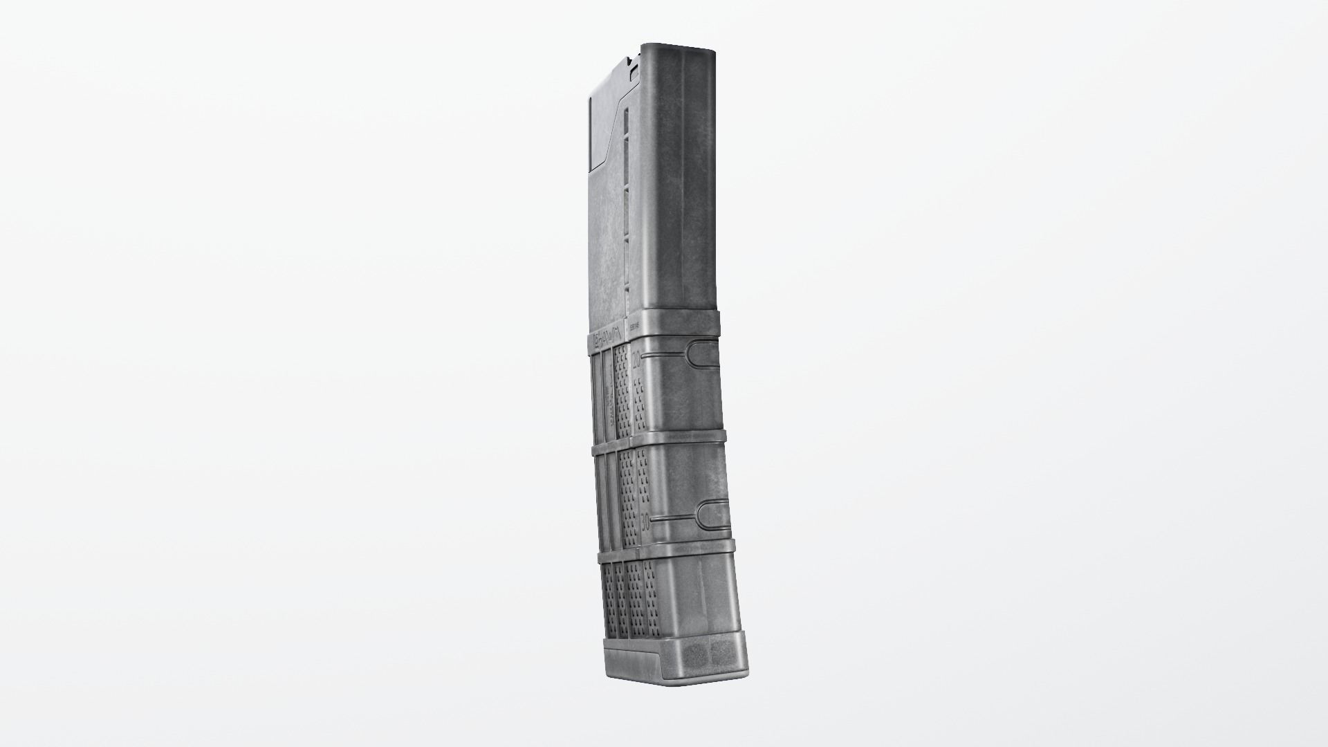 Lancer L5AWM 30 Round M4 Magazine Free low-poly 3D model_12