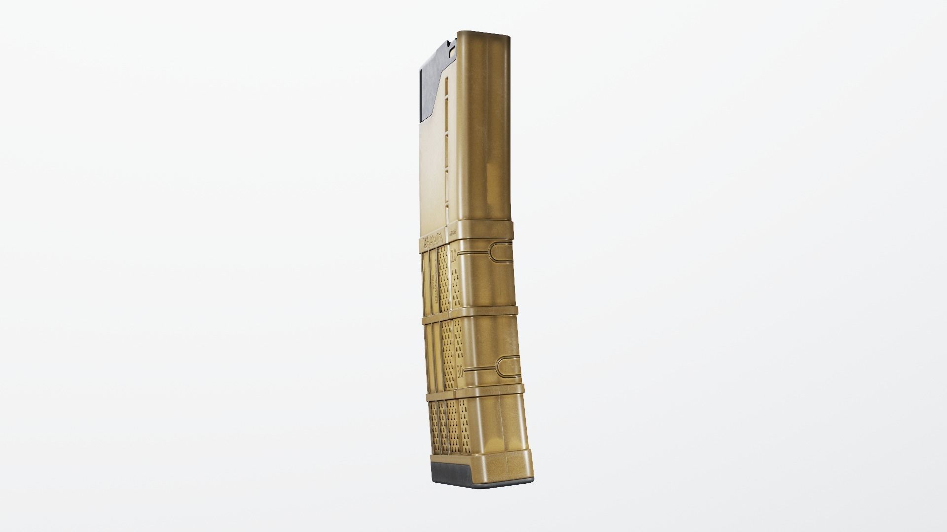 Lancer L5AWM 30 Round M4 Magazine Free low-poly 3D model_22