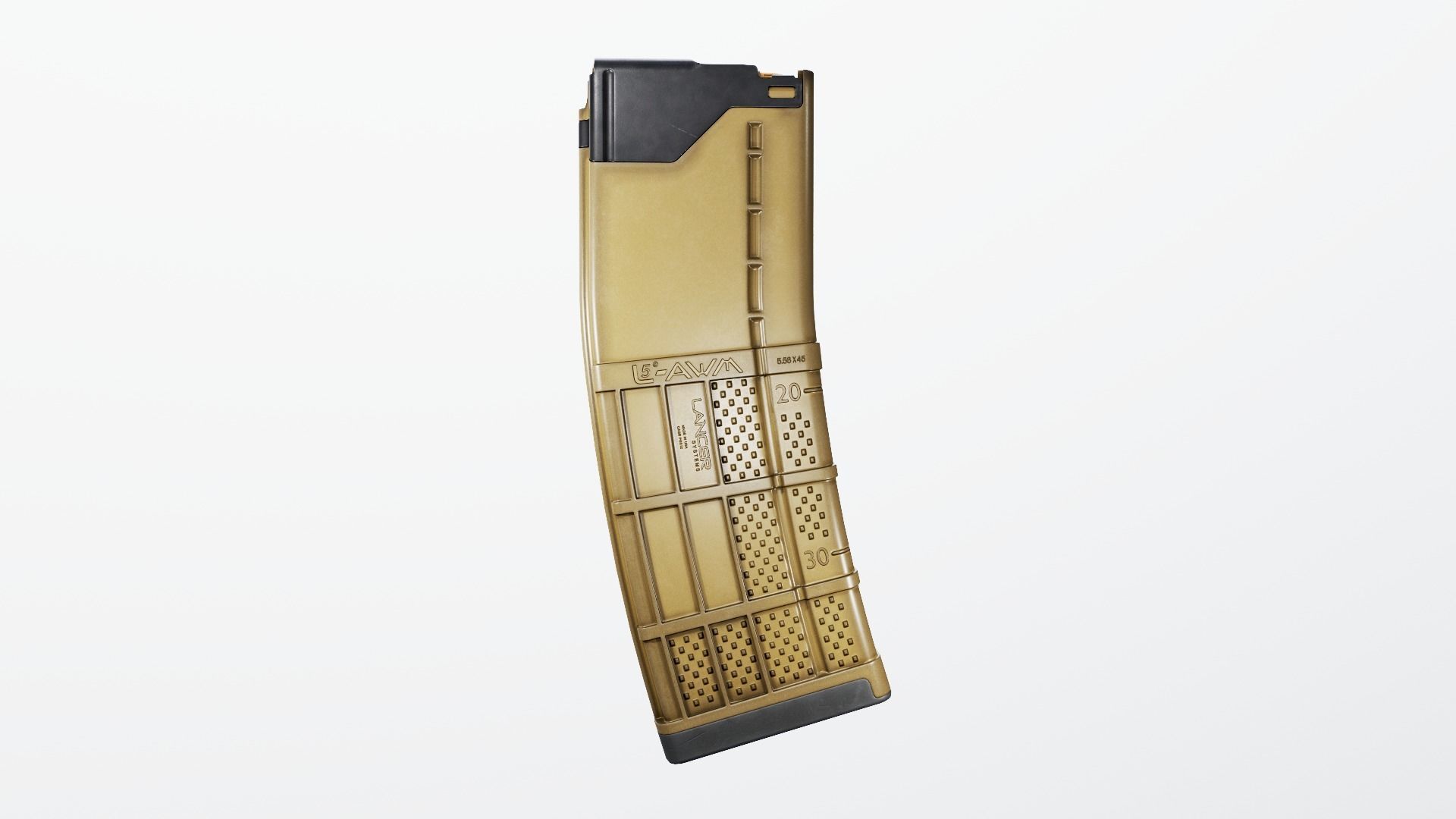 Lancer L5AWM 30 Round M4 Magazine Free low-poly 3D model_20