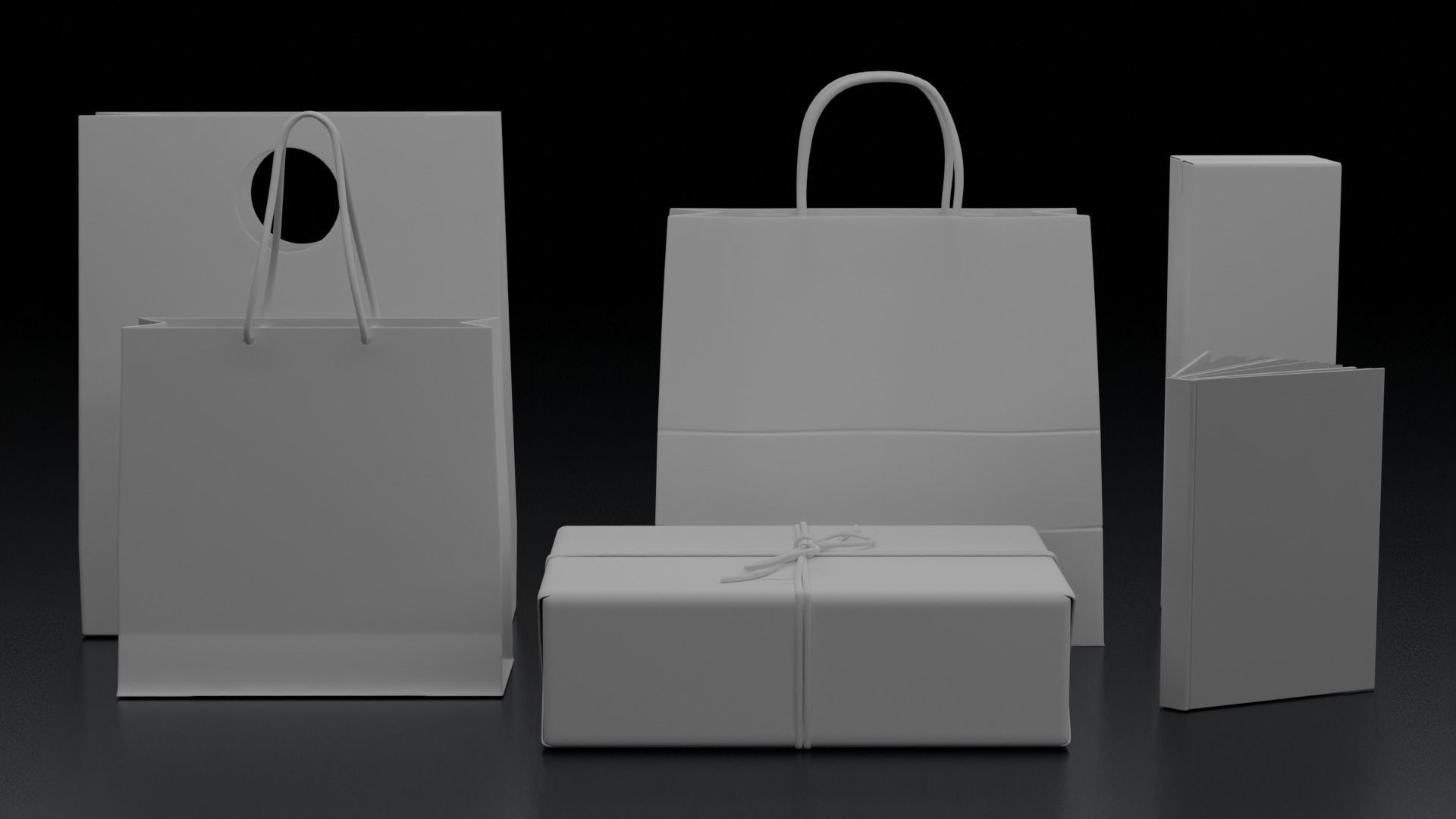 Packaging bags Cans Bottles Cosmetics   3D model_10